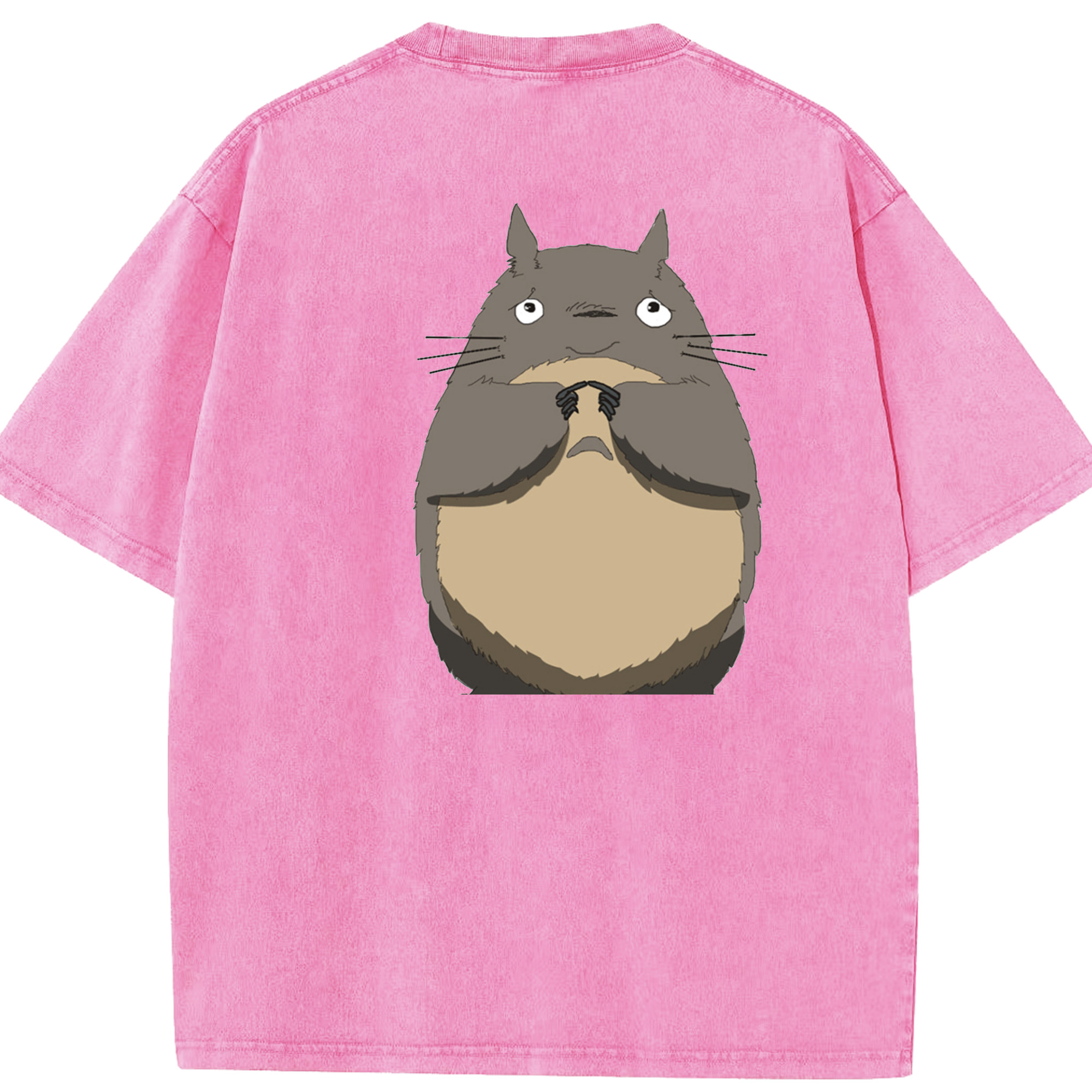 （画像用） となりのトトロ 草壁メイ 草壁サツキ My Neighbor Totoro Satsuki Kusakabe Mei Kusakabe 綿100% ヴィンテージ風 半袖Tシャツ（背面プリント）